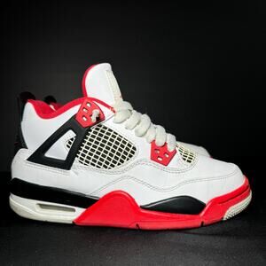 Size 4.5 - Nike Air Jordan 4 Retro OG GS Fire Red 2020 Men's Shoes